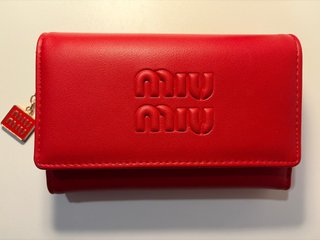 Monedero Miu Miu Rojo