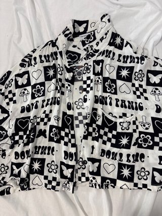 Camisa Estampada Bershka Talla XL