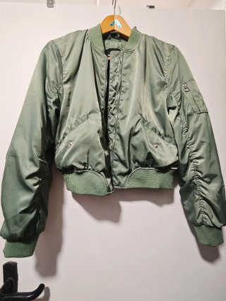 Chaqueta bomber mujer verde