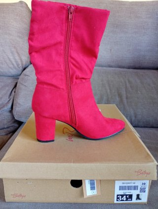 Botas Rojas unBotega Talla 39