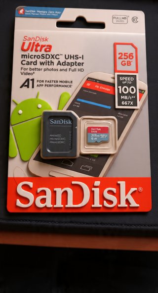 Tarjeta MicroSDXC 256GB SanDisk Ultra UHS-I + Adap