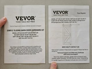 Kit Herrajes Puerta Corredera VEVOR 2m