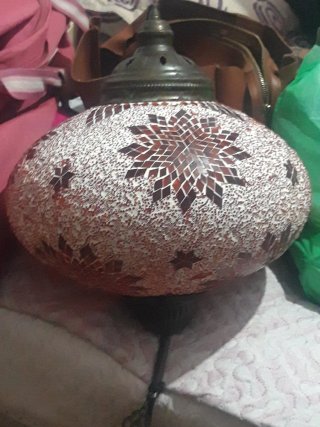 Lámpara de Mesa Estilo Mosaico