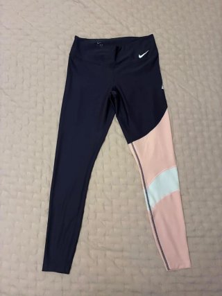 Mallas Nike Deportivas Azul Marino y Rosa