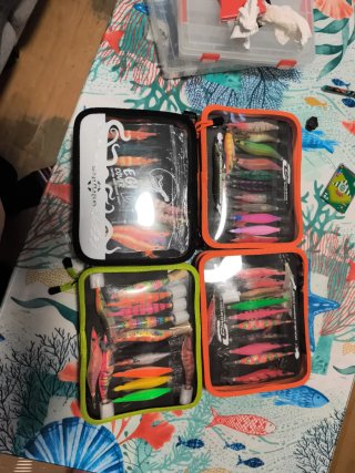 Lote de Egis para Pesca de Calamar