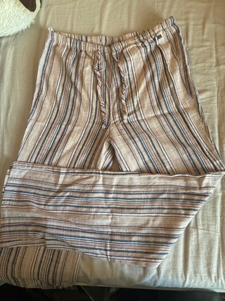 Pantalón de Lino a Rayas