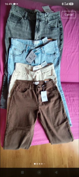 Pack 4 Jeans Mom Petite Pull&Bear