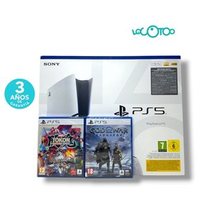PS5 CON LECTOR 1TB + DOS VIDEOJUEGOS PRECINTADA