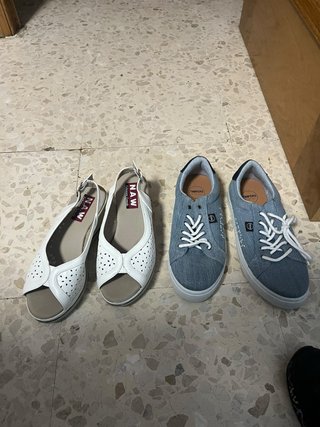 Lote 2 pares de zapatos mujer talla 38