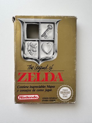 🇪🇸 Caja original The Legend of Zelda NES ESP SPACO