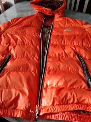 Cazadora Acolchada Adidas Naranja Talla XXL