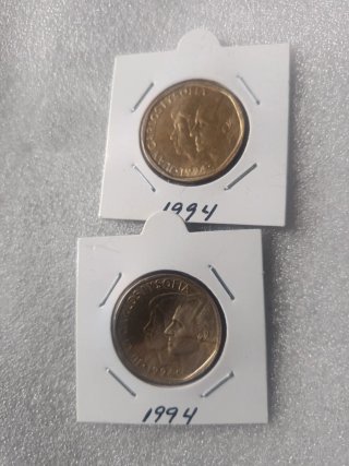 2 Monedas 500 Pesetas 1994 escasas