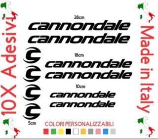 10 Adesivi Cannondale
