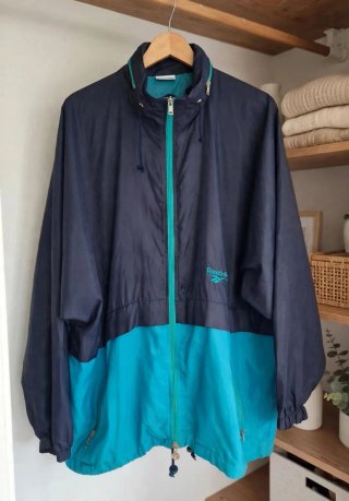 Cortavientos Vintage Reebok 90s Bicolor