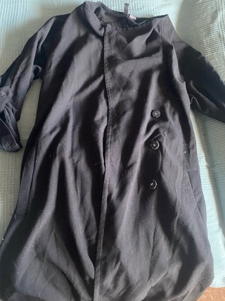 Chaqueta larga negra