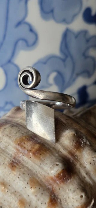 Anillo plata de ley vintage