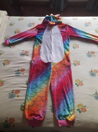 Pijama Enterizo Unicornio Niña 9-10 Años