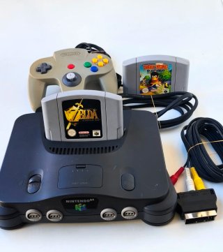 CONSOLA NINTENDO 64 CON ZELDA E DIDDY KONG RACING