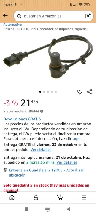 Generador de impulsos Bosch 0 261 210 159