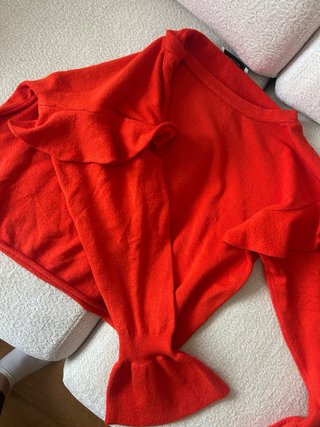 Jersey Rojo Naranja con Volantes