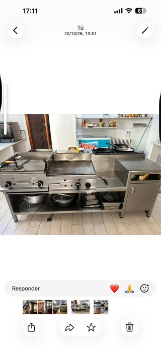 Bloque de Cocina Industrial de Acero