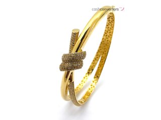 pulsera oro 18k con piedra con circonita