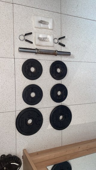 Kit de Pesas 10kg con Barra y Discos