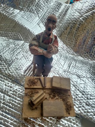 Artigiano Cubano che Realizza Sigari - Figura Decorativa