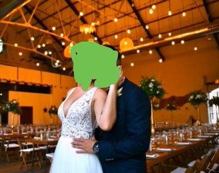 Traje de novia con encaje