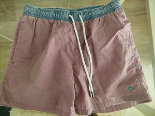 Bañador Rosa con Cintura Azul