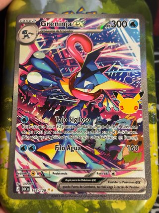 Carta Pokémon Greninja ex 30 Aniversario