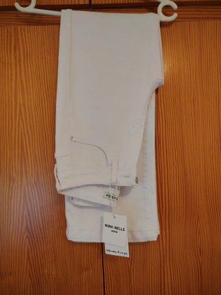 Pantalón Vaquero Blanco Mira-Belle