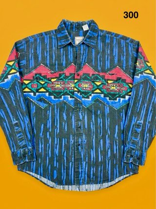 Camisa Western Aztec Western Plains Trading Co. L