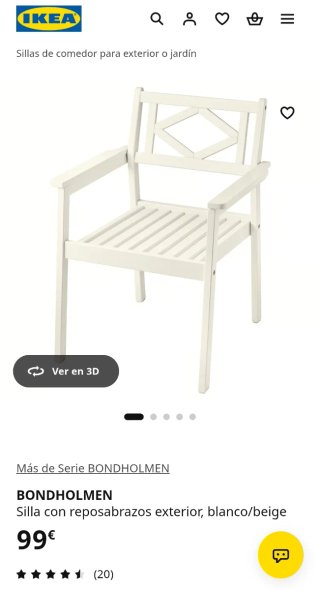 Sedia da esterno IKEA BONDHOLMEN
