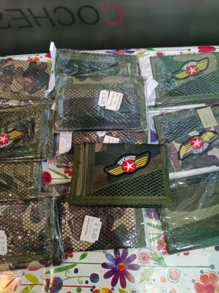 Lote de 12 Carteras Billeteras Camuflaje