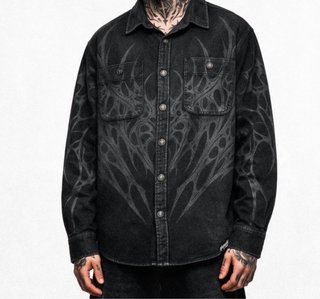 Camisa StayCold Blackroot Washed Black