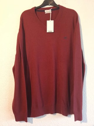 Jersey Pedro del Hierro Rojo Talla XXL lana hombre