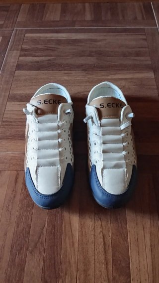 Zapatillas S.ECKE Beige y Azul