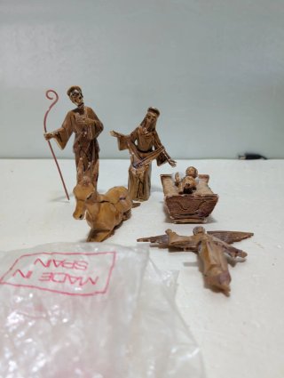 Belén Navideño Vintage Años 70 art decó