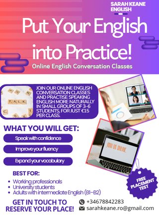 Clases de conversación en inglés online