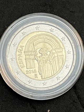 Moneda 2 Euros España 2018 Santiago