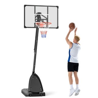 Canasta de baloncesto de acero, ajustable en altur