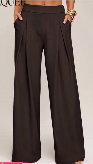 Pantalón Chocolate con Pinzas