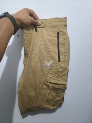 Pantalón Cargo SikSilk Beige Nuevo