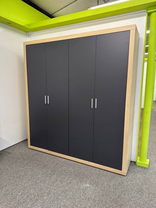 Armario Grande Bicolor para Dormitorio