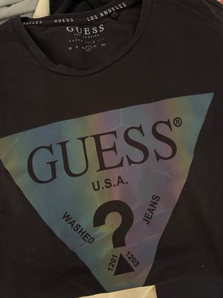 Camiseta Guess Negra Talla M