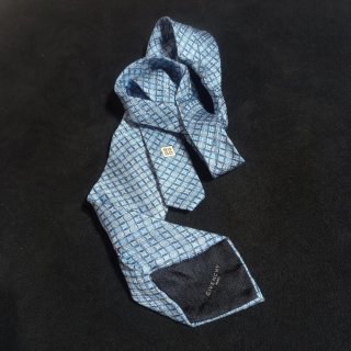 Corbata Givenchy azul de seda