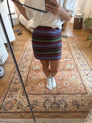 Falda corta estampada