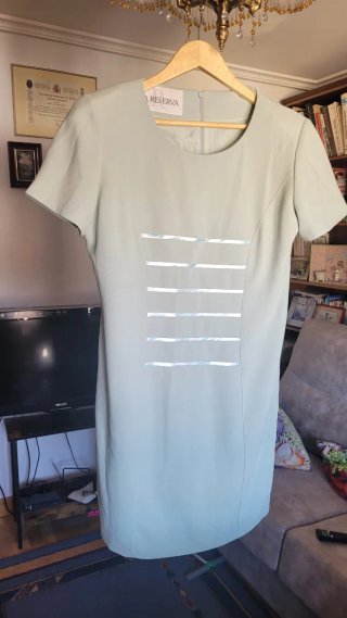 Vestido verde claro
