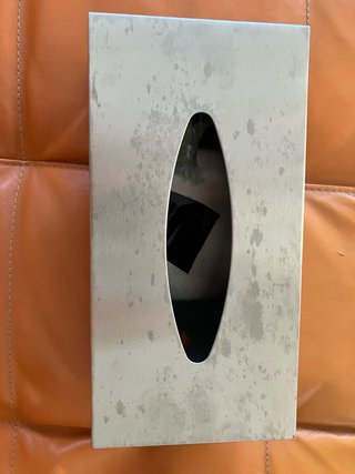 Caja para pañuelos de acero inoxidable